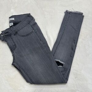 BLUEasphalt Vintage Gray Distressed Skinny Jeans